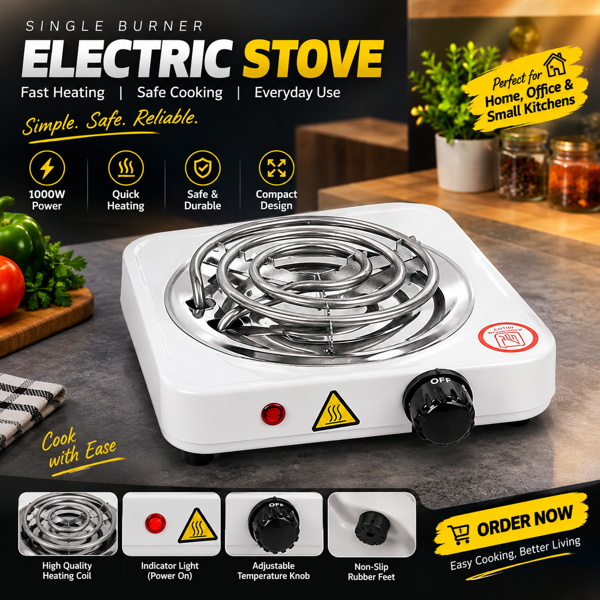 Single Electric Stove